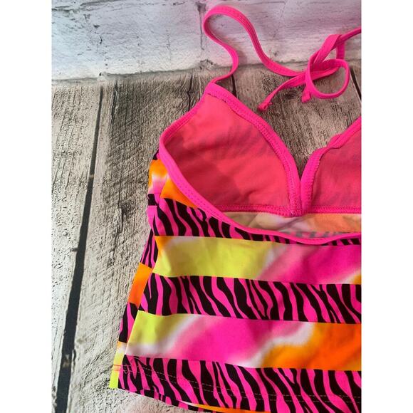 LAGUNA Girl’s Wild Zebra Tankini Swim Set / Size: 10 - Picture 7 of 10